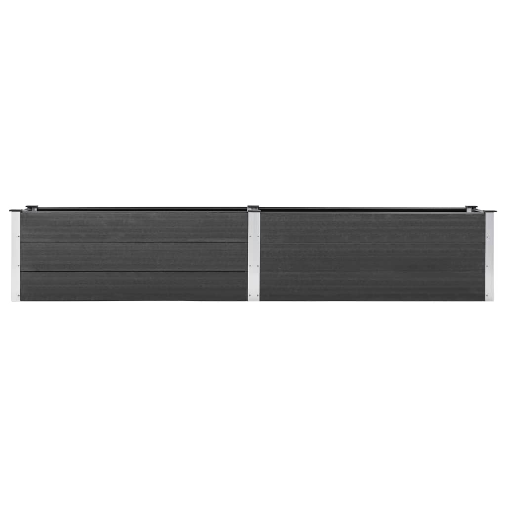 vidaXL Strat înălțat de grădină, gri, 200x50x54 cm, WPC vidaXL Strat înălțat de grădină, gri, 200x50x54 cm, WPC