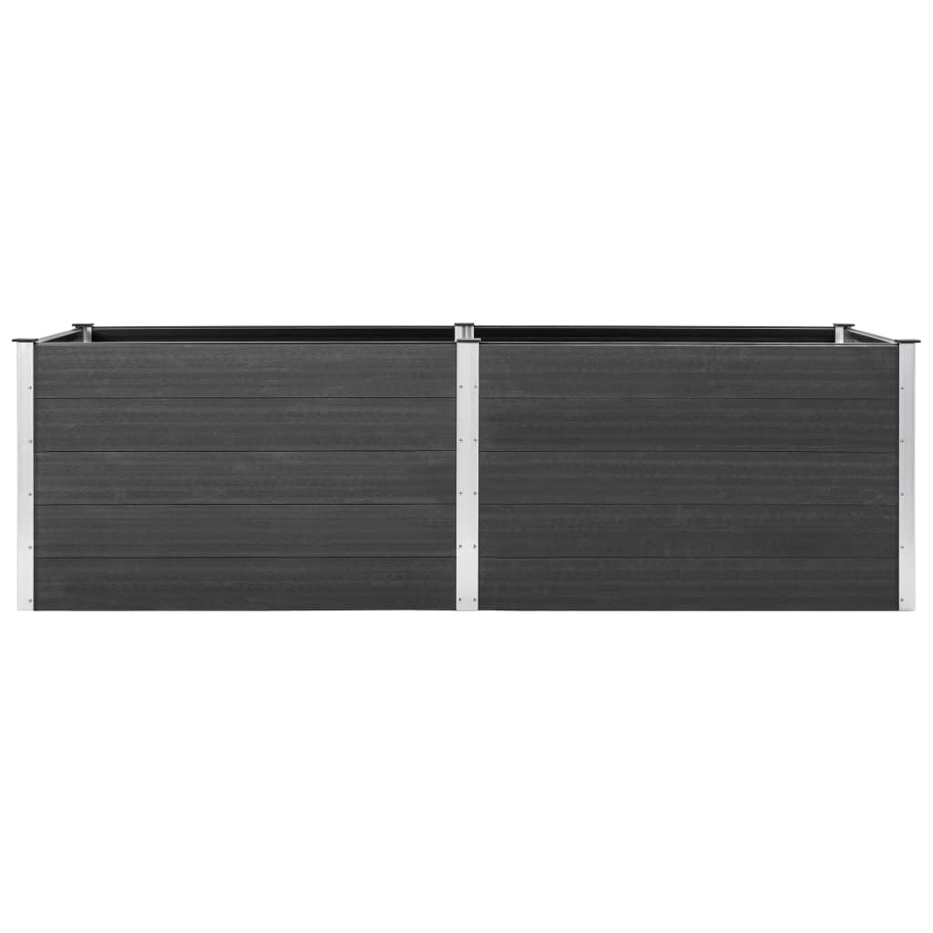 vidaXL Strat înălțat de grădină, gri, 200x50x91 cm, WPC vidaXL Strat înălțat de grădină, gri, 200x50x91 cm, WPC