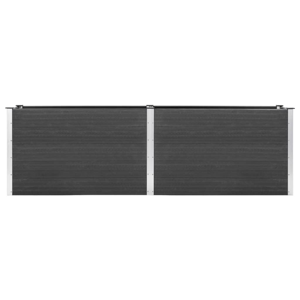 vidaXL Strat înălțat de grădină, gri, 200x100x91 cm, WPC vidaXL Strat înălțat de grădină, gri, 200x100x91 cm, WPC