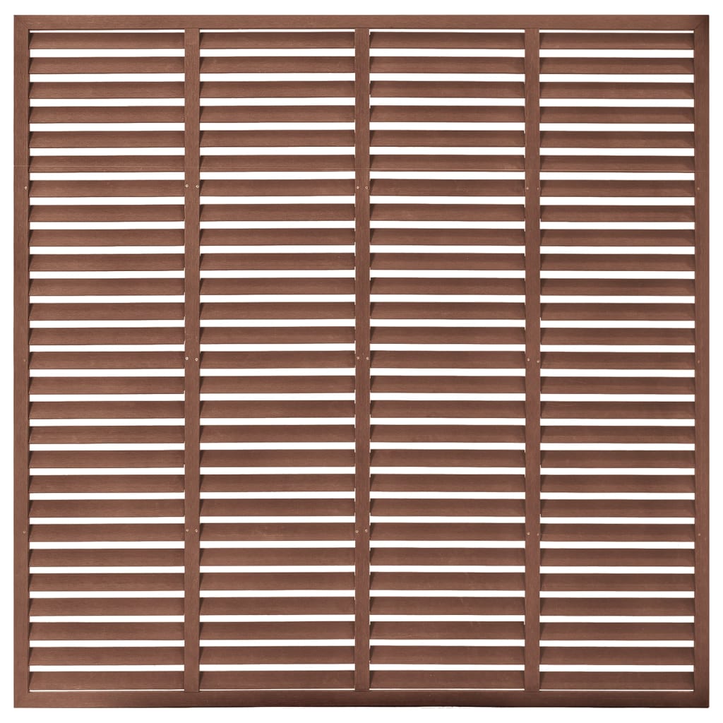 vidaXL Gard tip oblon, maro, 180x180 cm, WPC