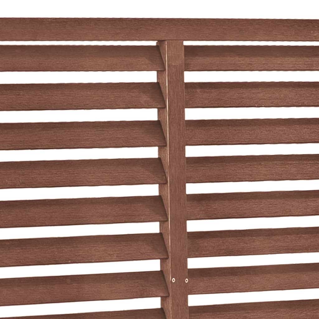 vidaXL Gard tip oblon, maro, 180x180 cm, WPC