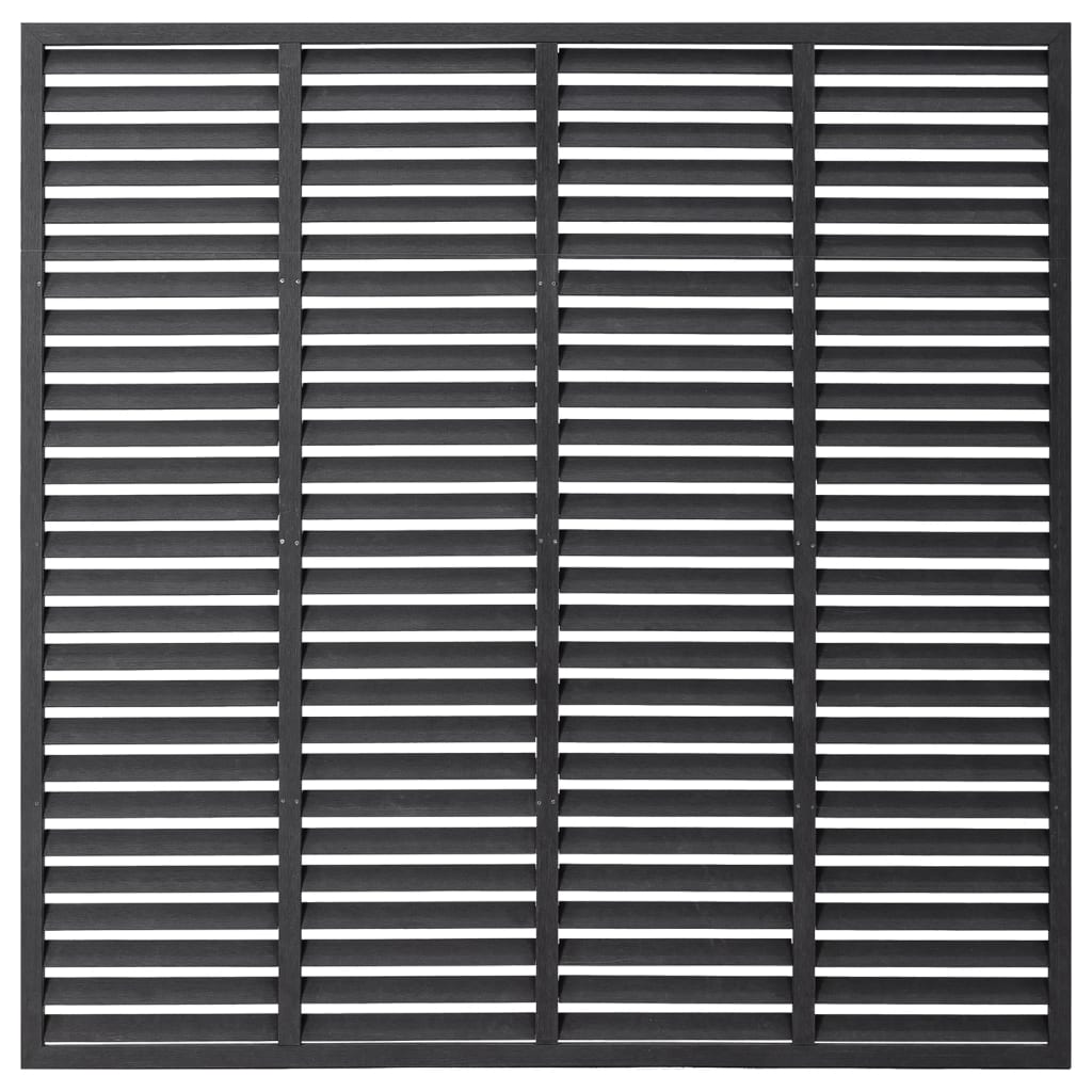 vidaXL Gard tip oblon, gri, 180x180 cm, WPC vidaXL Gard tip oblon, gri, 180x180 cm, WPC