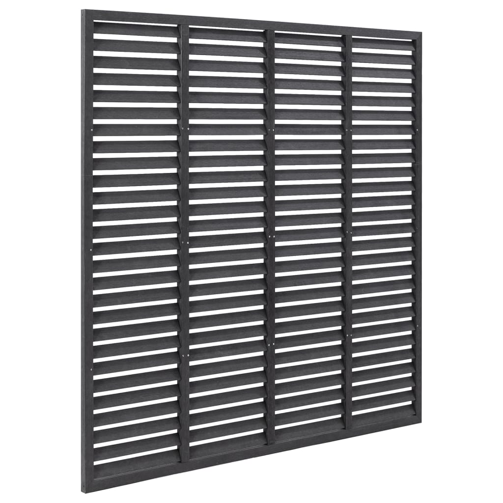 vidaXL Gard tip oblon, gri, 180x180 cm, WPC vidaXL Gard tip oblon, gri, 180x180 cm, WPC