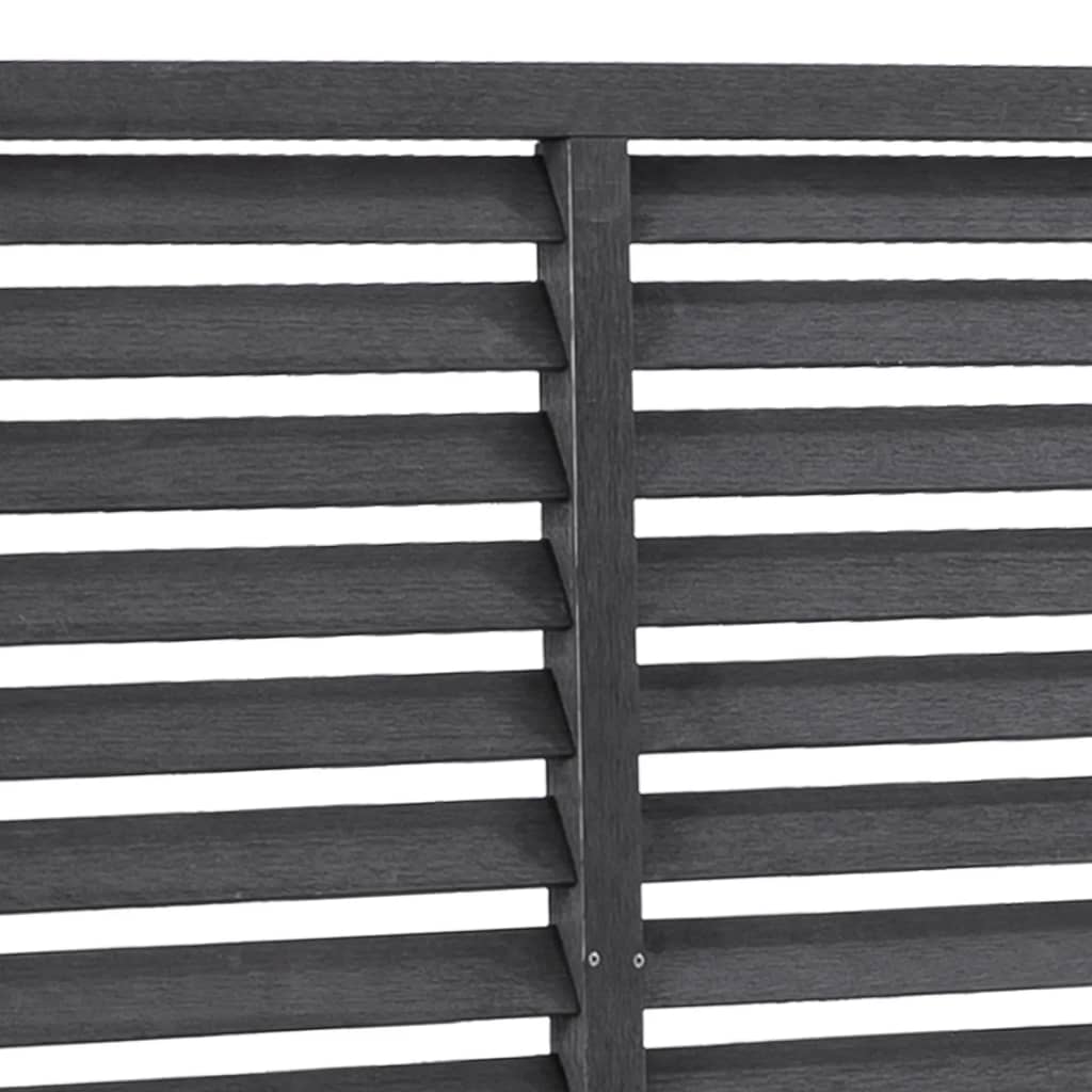 vidaXL Gard tip oblon, gri, 180x180 cm, WPC vidaXL Gard tip oblon, gri, 180x180 cm, WPC