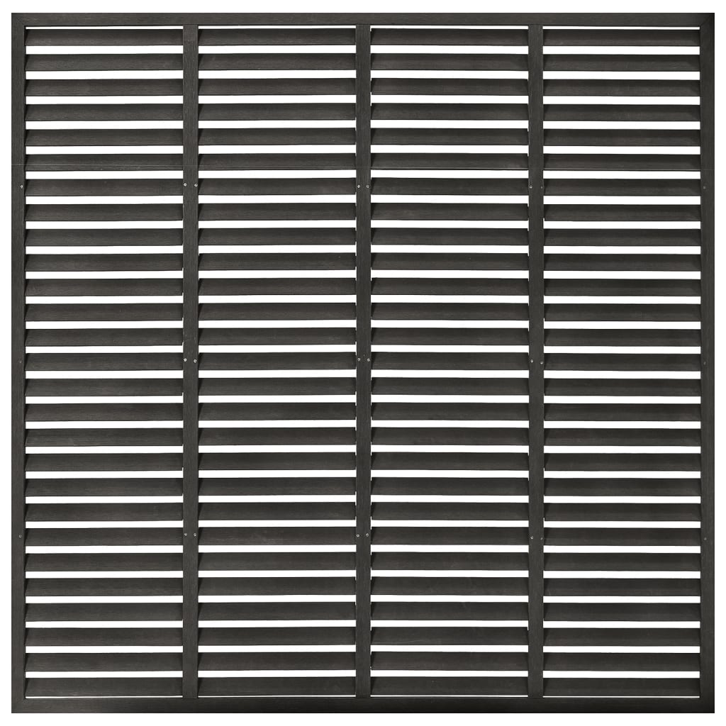 vidaXL Gard tip oblon, gri închis, 180x180 cm, WPC vidaXL Gard tip oblon, gri închis, 180x180 cm, WPC