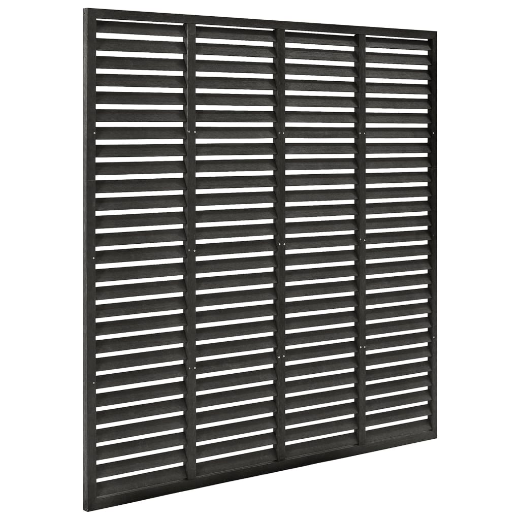 vidaXL Gard tip oblon, gri închis, 180x180 cm, WPC vidaXL Gard tip oblon, gri închis, 180x180 cm, WPC