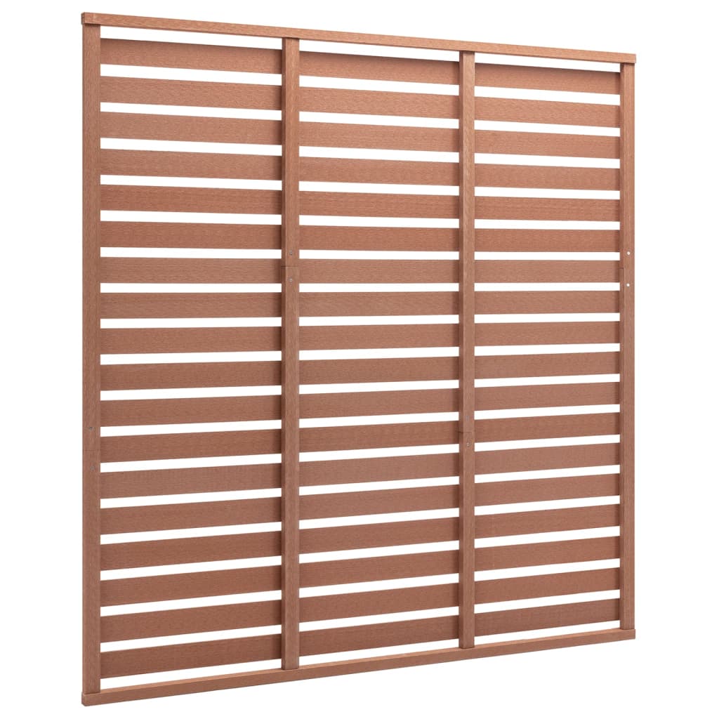 vidaXL Panou de gard, maro, 180x180 cm, WPC vidaXL Panou de gard, maro, 180x180 cm, WPC