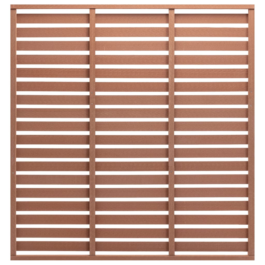 vidaXL Panou de gard, maro, 180x180 cm, WPC vidaXL Panou de gard, maro, 180x180 cm, WPC