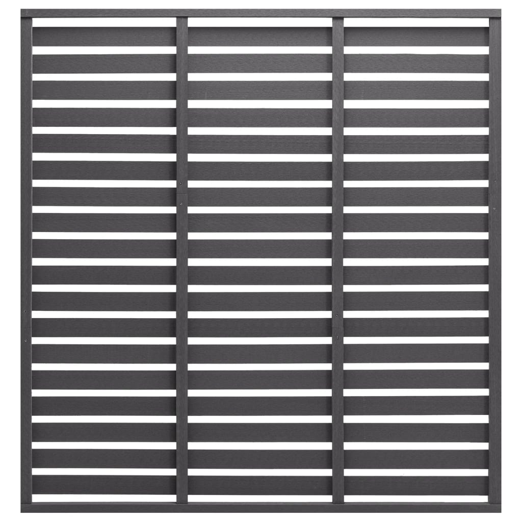 vidaXL Panou de gard, gri, 180x180 cm, WPC vidaXL Panou de gard, gri, 180x180 cm, WPC