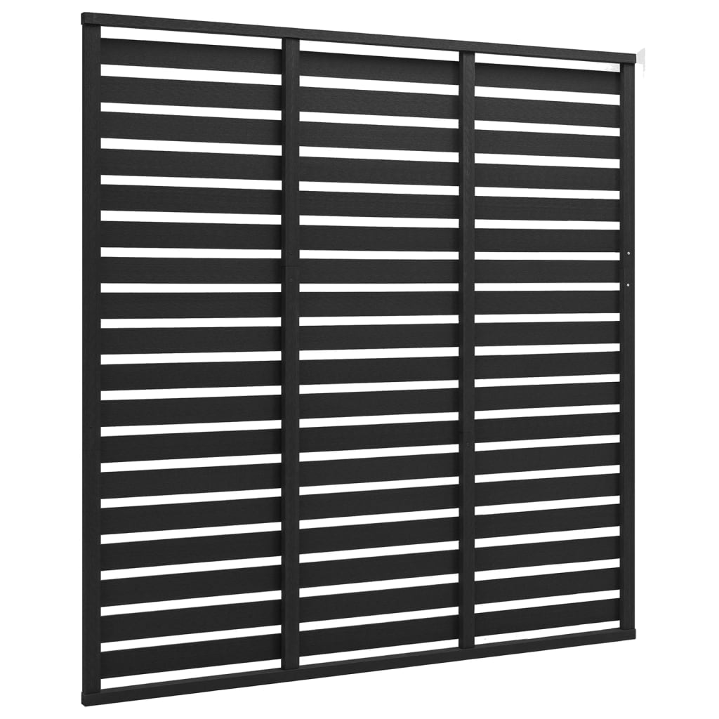 vidaXL Panou de gard, negru, 180x180 cm, WPC vidaXL Panou de gard, negru, 180x180 cm, WPC