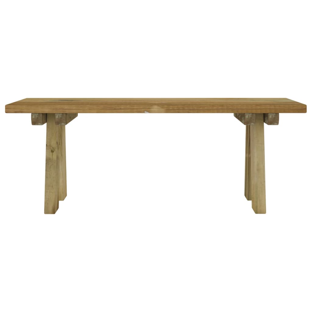 vidaXL Bancă de grădină, 110 cm, lemn masiv de pin impregnat vidaXL Bancă de grădină, 110 cm, lemn masiv de pin impregnat