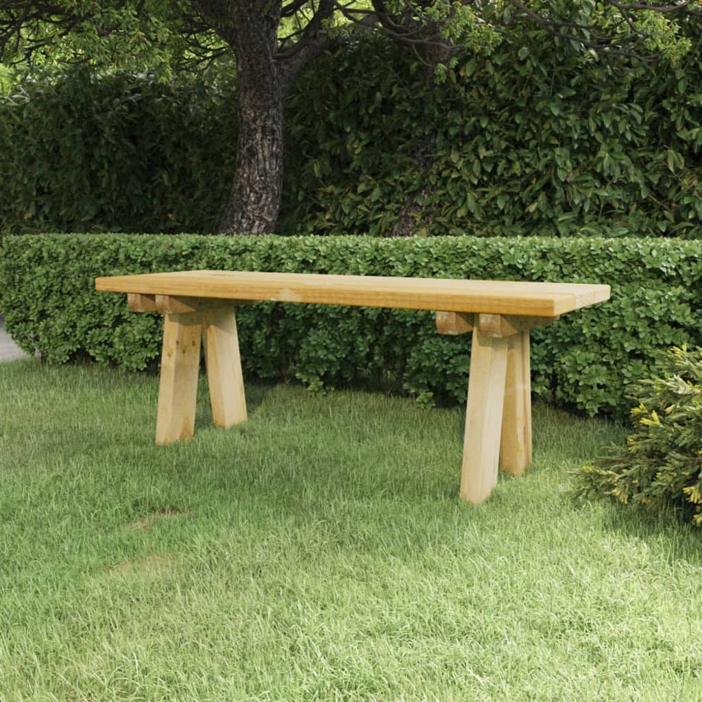 vidaXL Bancă de grădină, 110 cm, lemn masiv de pin impregnat vidaXL Bancă de grădină, 110 cm, lemn masiv de pin impregnat