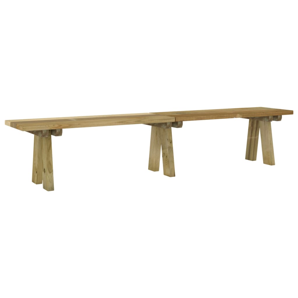 vidaXL Bancă de grădină, 220 cm, lemn masiv de pin impregnat vidaXL Bancă de grădină, 220 cm, lemn masiv de pin impregnat
