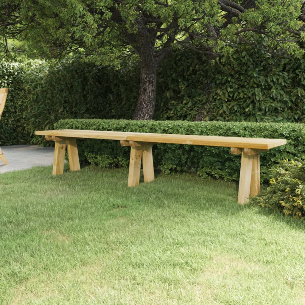 vidaXL Bancă de grădină, 220 cm, lemn masiv de pin impregnat vidaXL Bancă de grădină, 220 cm, lemn masiv de pin impregnat