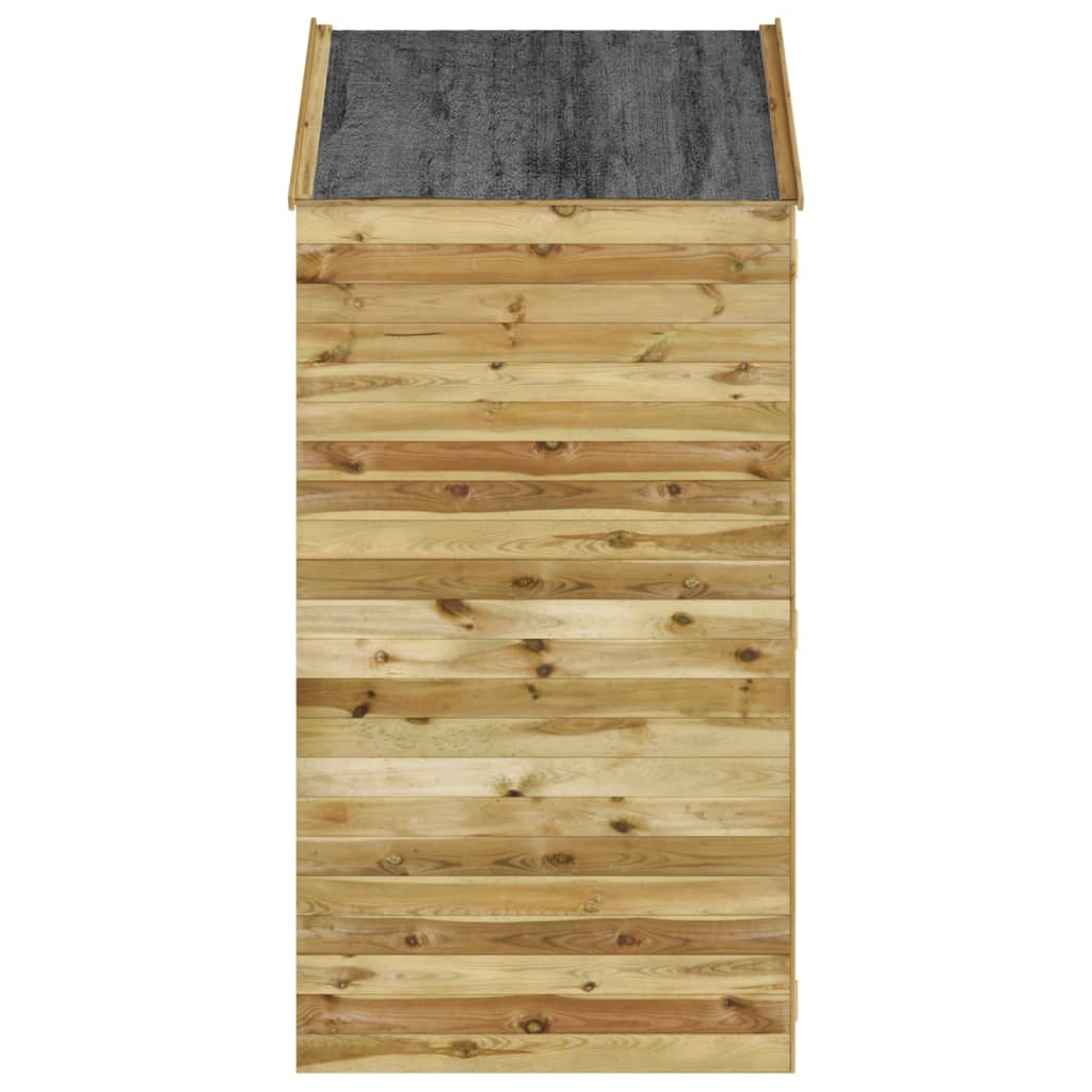 vidaXL Magazie unelte de grădină cu ușă 107x107x220 cm lemn pin tratat vidaXL Magazie unelte de grădină cu ușă 107x107x220 cm lemn pin tratat