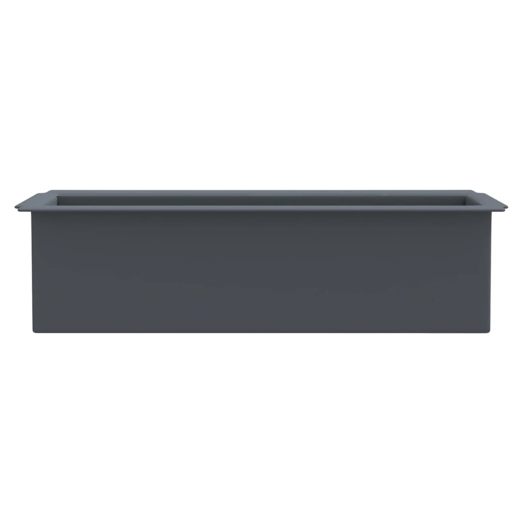 vidaXL Cutii de flori pentru europaleți 12 buc. gri 36x13,5x9,5 cm PP