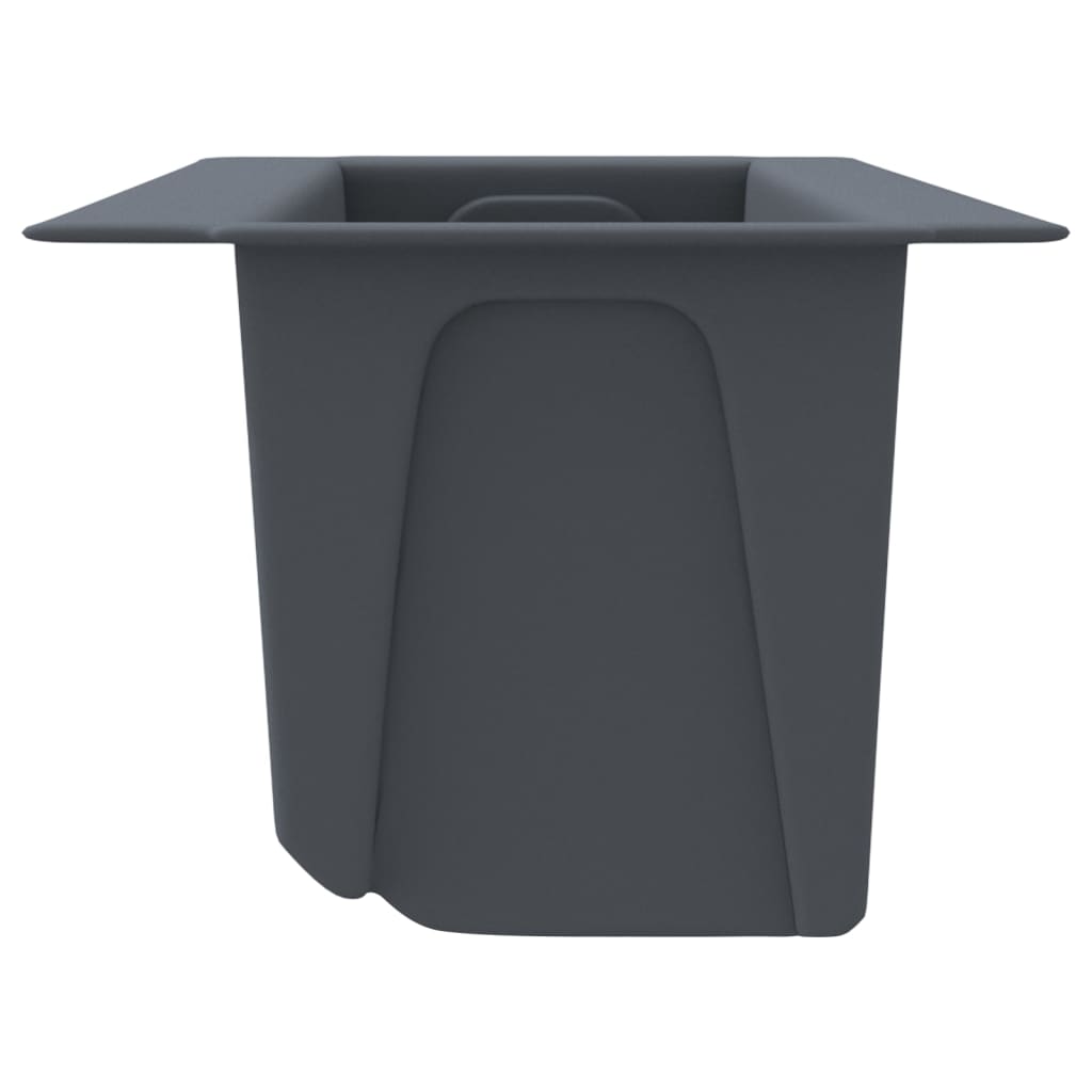 vidaXL Cutii de flori pentru europaleți 12 buc. gri 36x13,5x9,5 cm PP