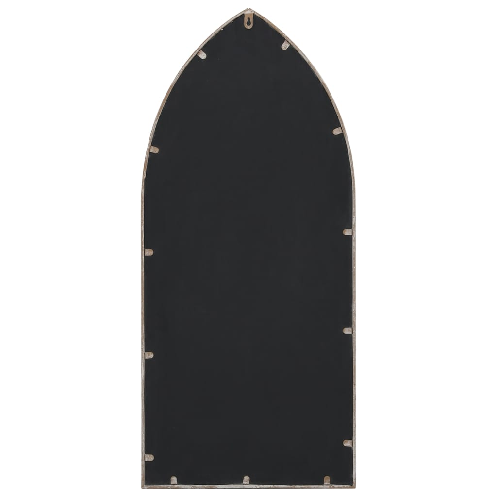 vidaXL Oglindă de grădină, nisipiu, 100x45 cm, fier, uz exterior