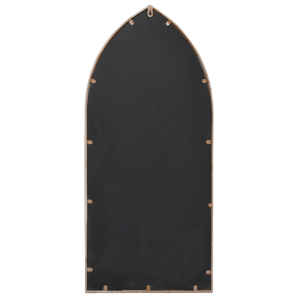 vidaXL Oglindă de grădină, nisipiu, 100x45 cm, fier, uz exterior vidaXL Oglindă de grădină, nisipiu, 100x45 cm, fier, uz exterior