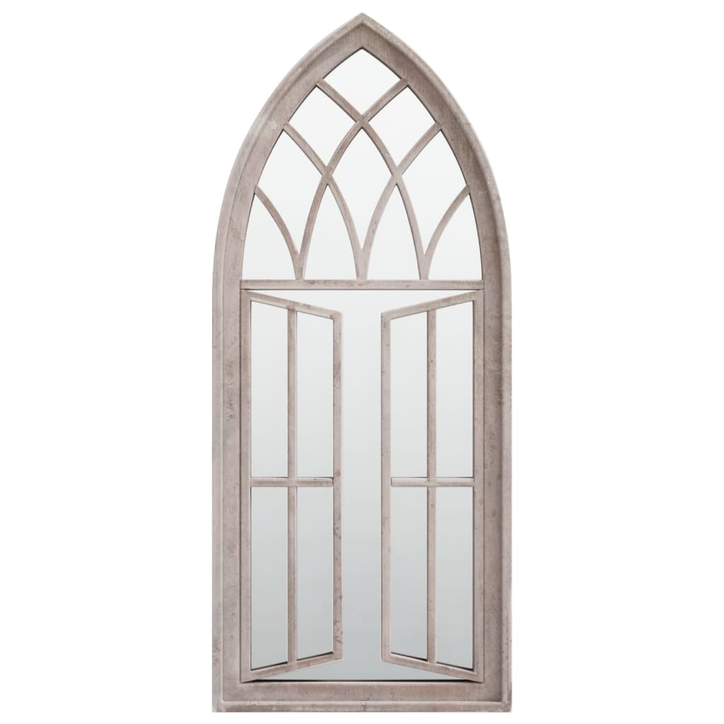 vidaXL Oglindă de grădină, nisipiu, 70x30 cm, fier, uz exterior vidaXL Oglindă de grădină, nisipiu, 70x30 cm, fier, uz exterior