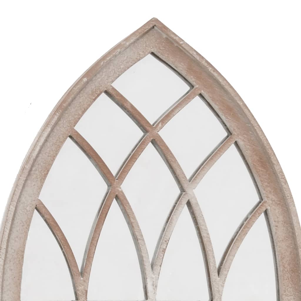 vidaXL Oglindă de grădină, nisipiu, 70x30 cm, fier, uz exterior vidaXL Oglindă de grădină, nisipiu, 70x30 cm, fier, uz exterior
