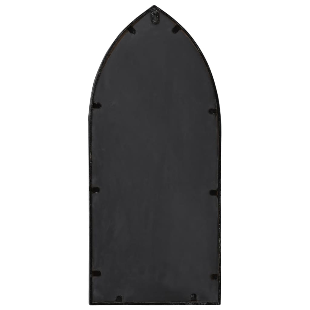vidaXL Oglindă de grădină, negru, 70x30 cm, fier, uz exterior vidaXL Oglindă de grădină, negru, 70x30 cm, fier, uz exterior