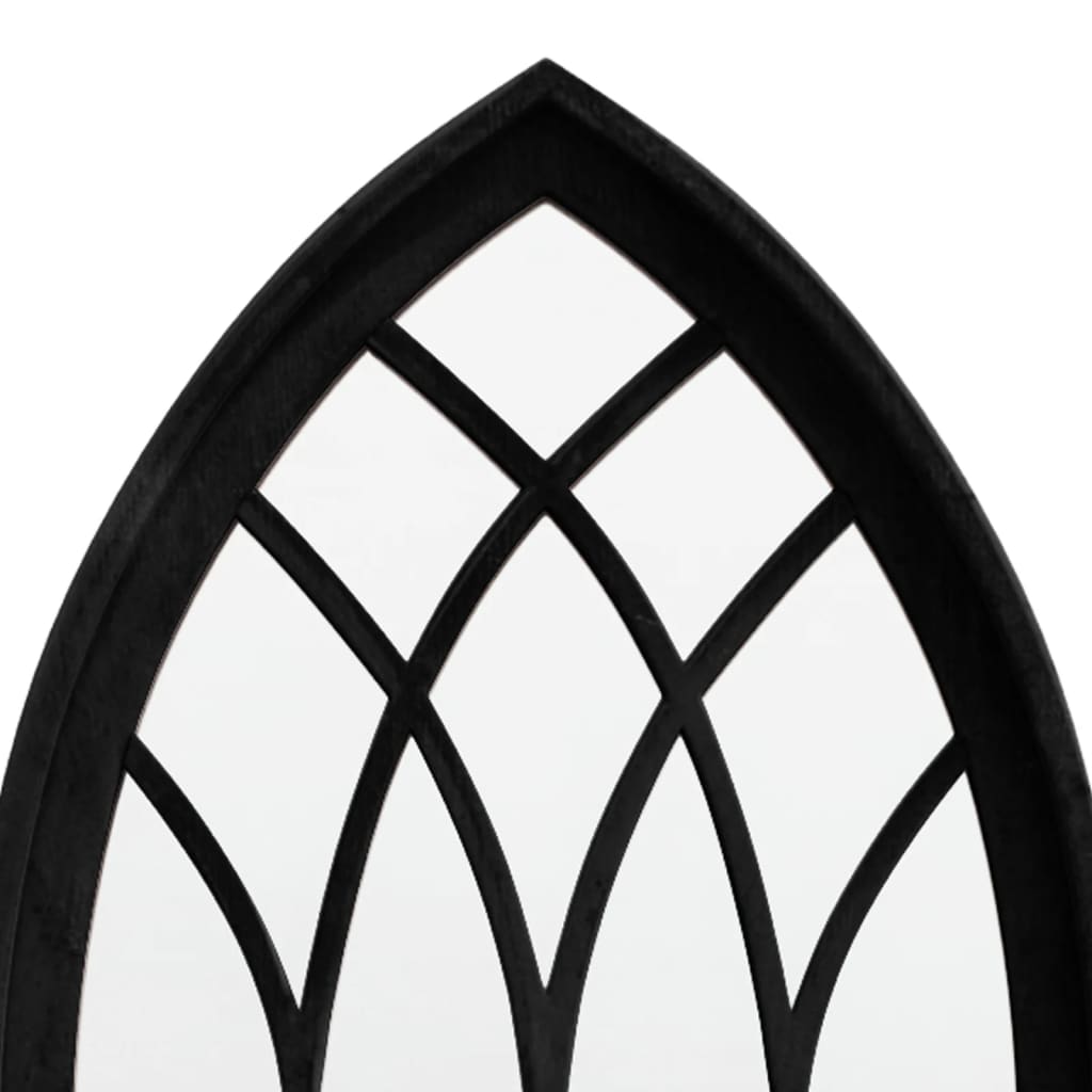 vidaXL Oglindă de grădină, negru, 70x30 cm, fier, uz exterior vidaXL Oglindă de grădină, negru, 70x30 cm, fier, uz exterior