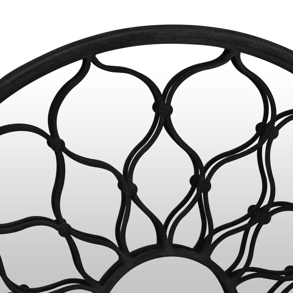 vidaXL Oglindă de grădină rotundă, negru, 40x3 cm, fier, uz exterior vidaXL Oglindă de grădină rotundă, negru, 40x3 cm, fier, uz exterior