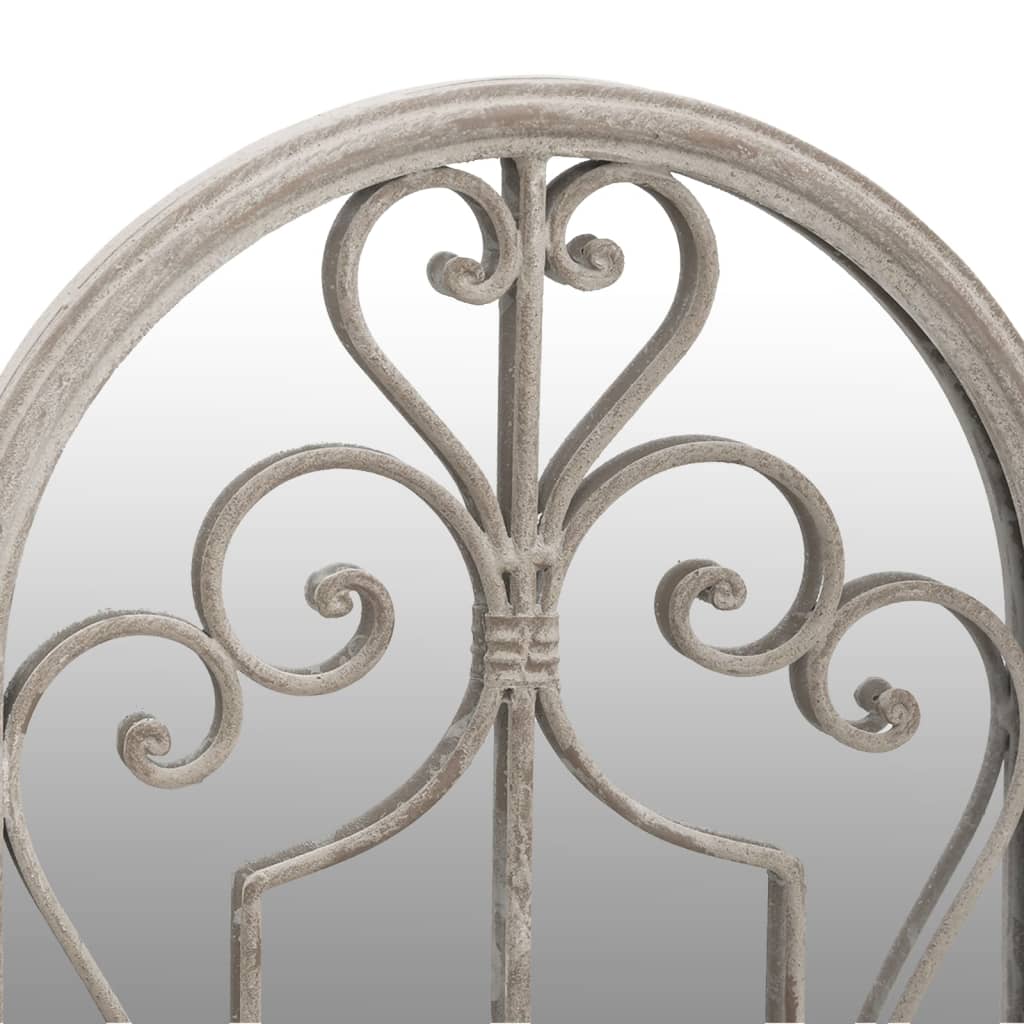 vidaXL Oglindă de grădină, nisipiu, 100x45 cm, fier, uz exterior vidaXL Oglindă de grădină, nisipiu, 100x45 cm, fier, uz exterior