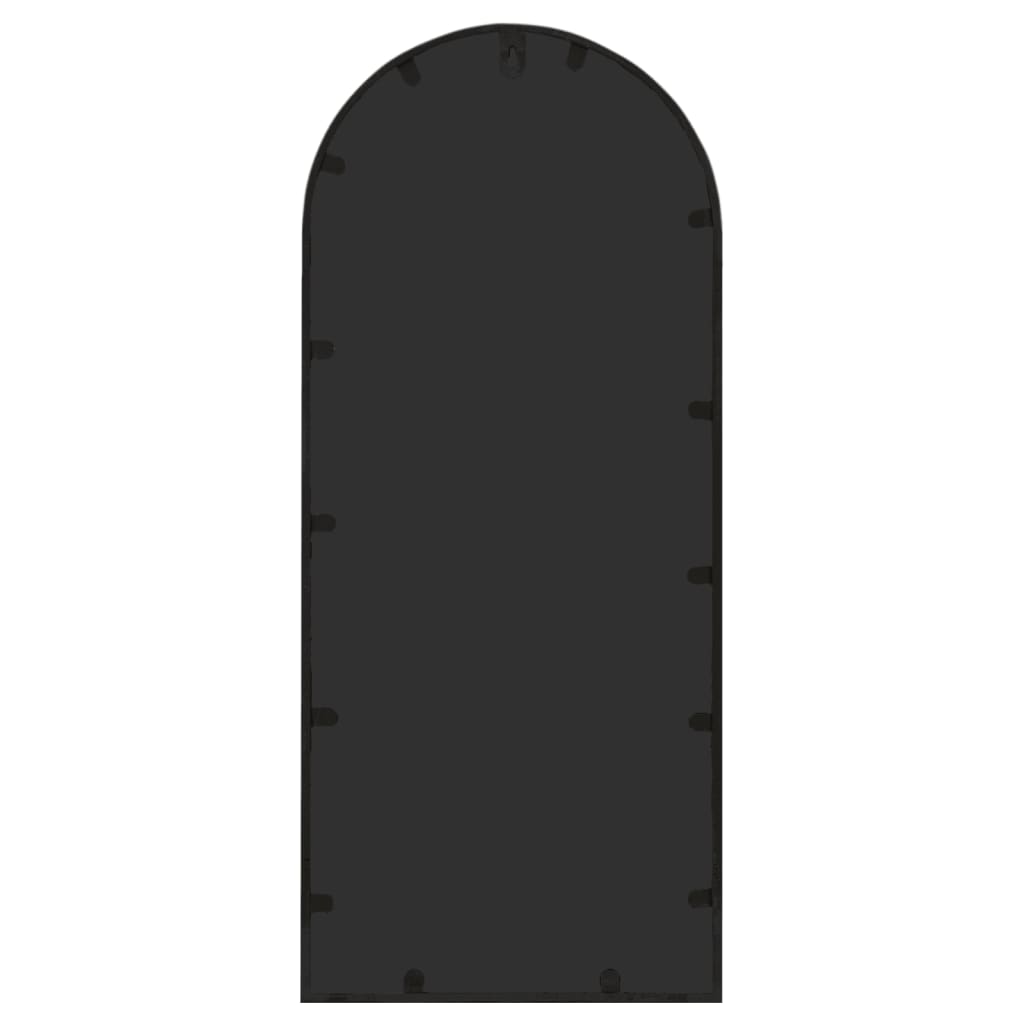 vidaXL Oglindă de grădină, negru, 100x45 cm, fier, uz exterior vidaXL Oglindă de grădină, negru, 100x45 cm, fier, uz exterior