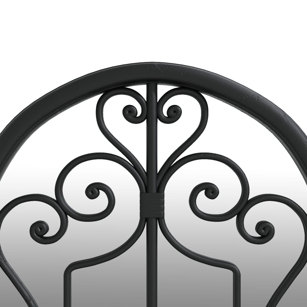 vidaXL Oglindă de grădină, negru, 100x45 cm, fier, uz exterior vidaXL Oglindă de grădină, negru, 100x45 cm, fier, uz exterior