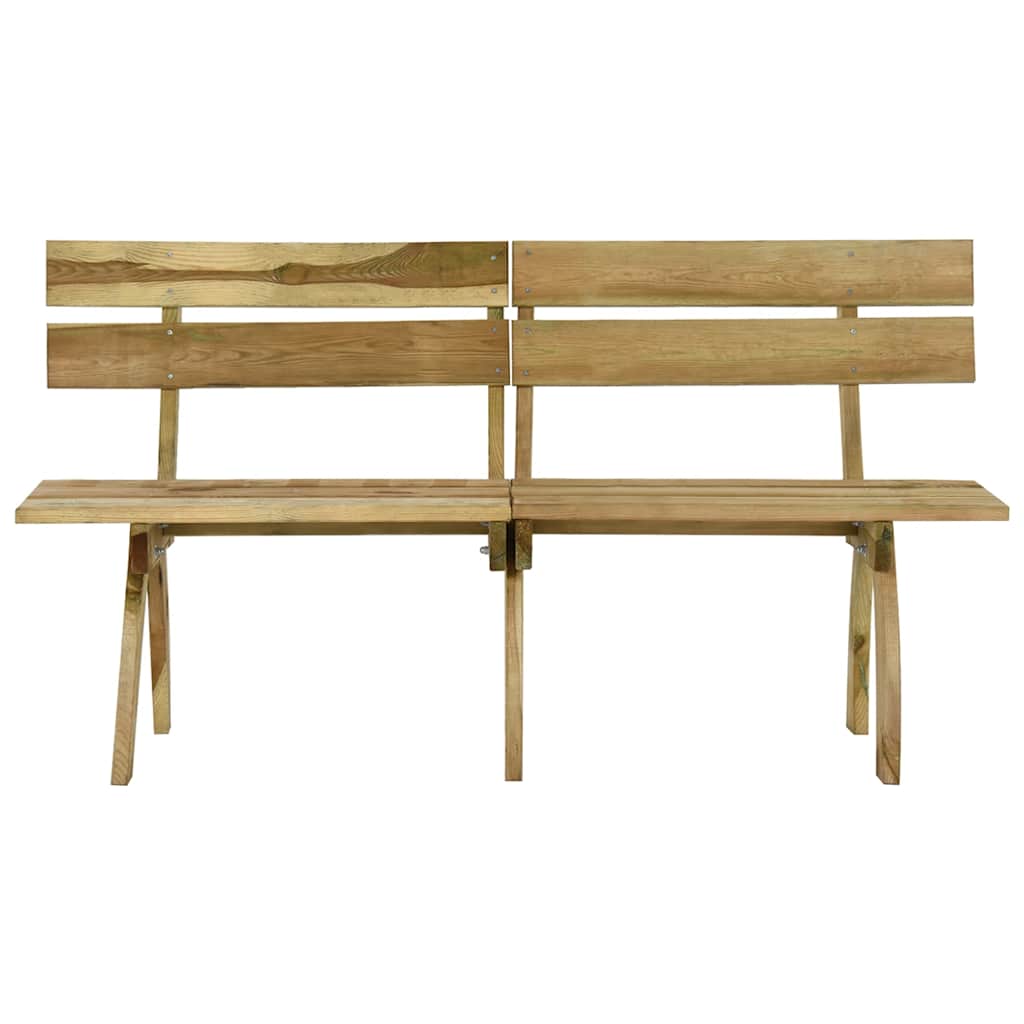 vidaXL Bancă de grădină, 160 cm, lemn de pin tratat vidaXL Bancă de grădină, 160 cm, lemn de pin tratat