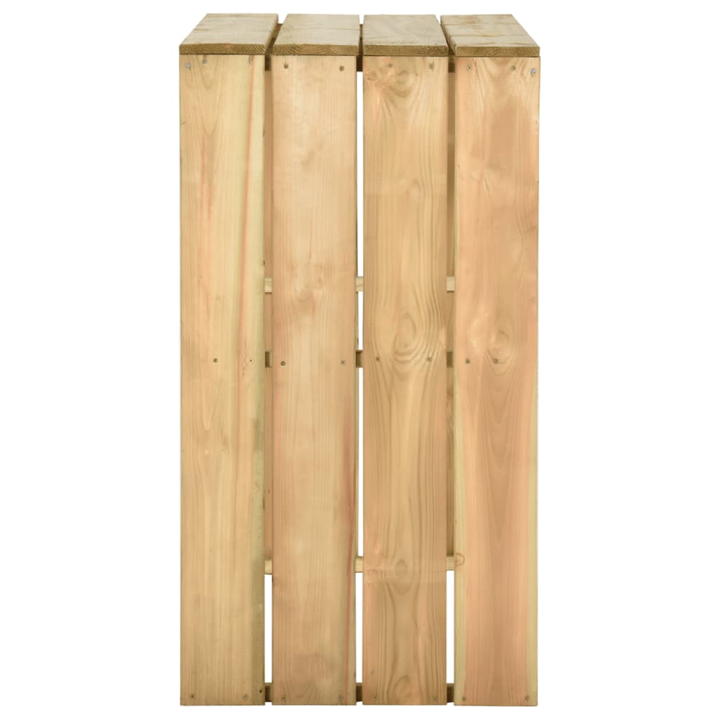 vidaXL Masă de bar, 100x60x110 cm, lemn de pin tratat