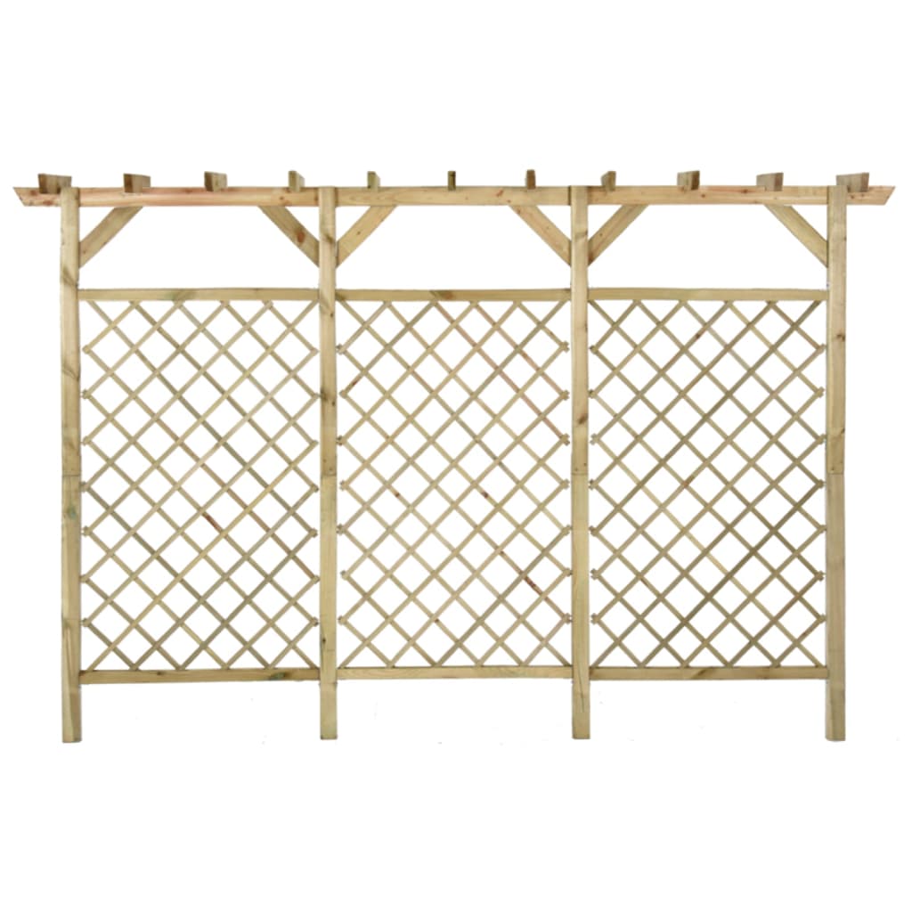 vidaXL Gard de grădină cu zăbrele&pergolă 300x50x200cm lemn pin tratat vidaXL Gard de grădină cu zăbrele&pergolă 300x50x200cm lemn pin tratat