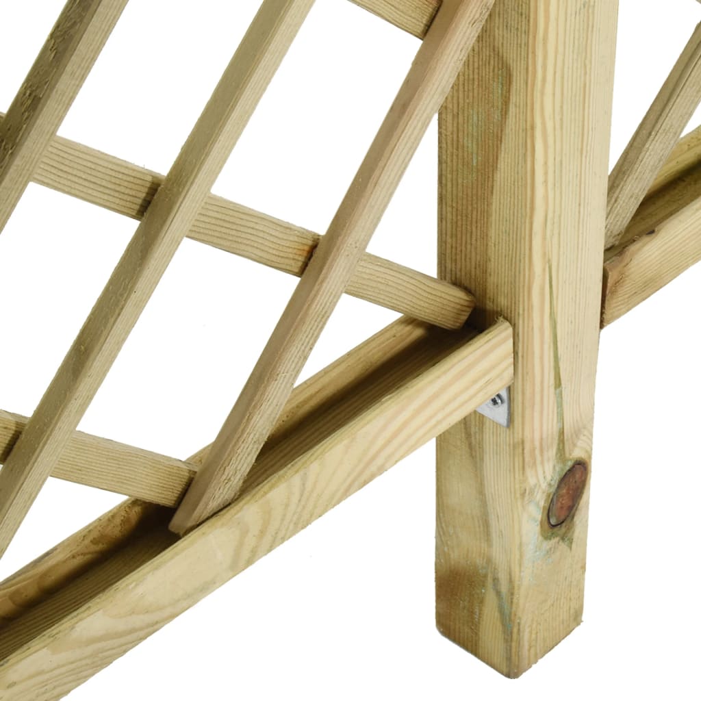 vidaXL Gard de grădină cu zăbrele&pergolă 300x50x200cm lemn pin tratat vidaXL Gard de grădină cu zăbrele&pergolă 300x50x200cm lemn pin tratat