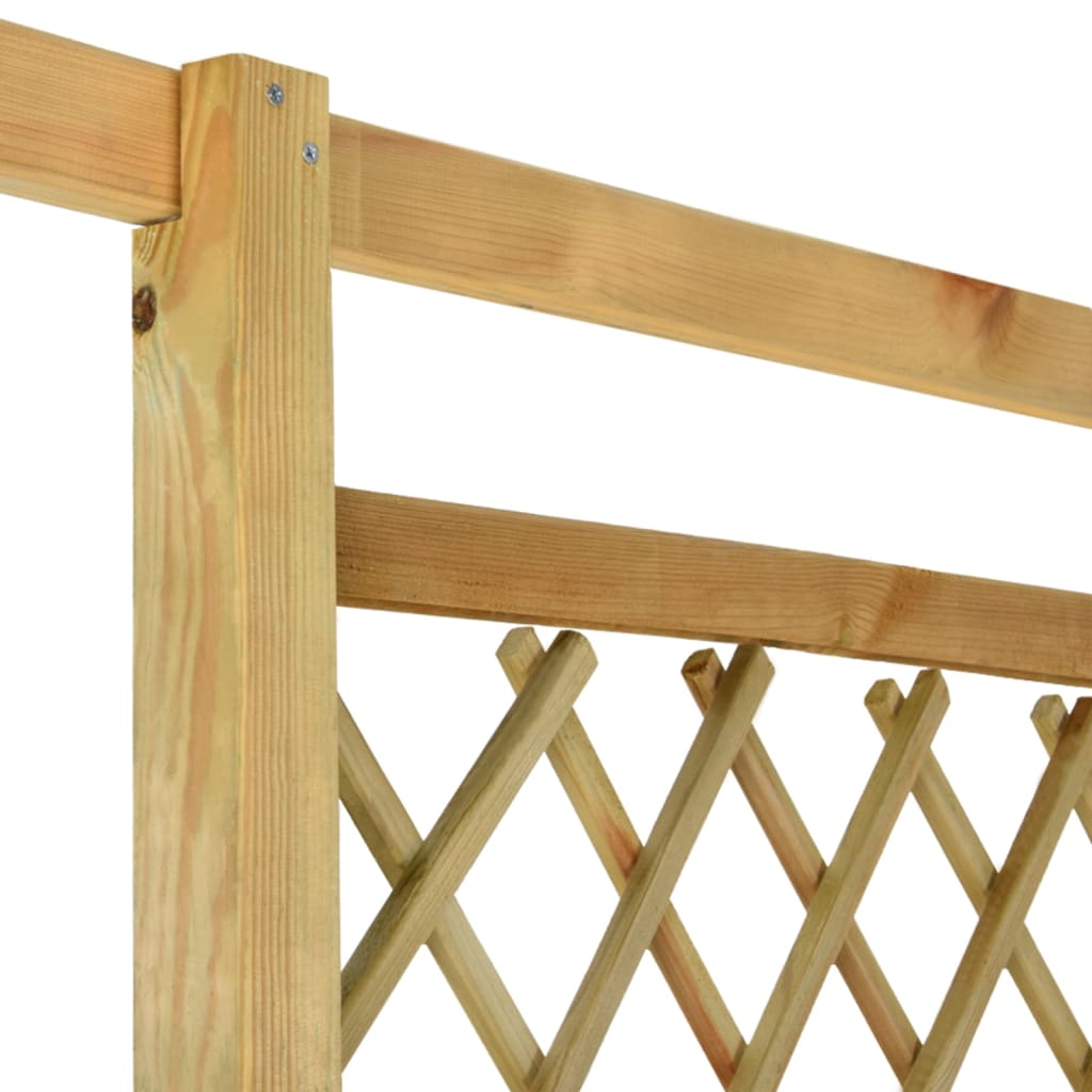 vidaXL Pergolă de colț cu banchetă, 166x81x174 cm, lemn de pin tratat vidaXL Pergolă de colț cu banchetă, 166x81x174 cm, lemn de pin tratat