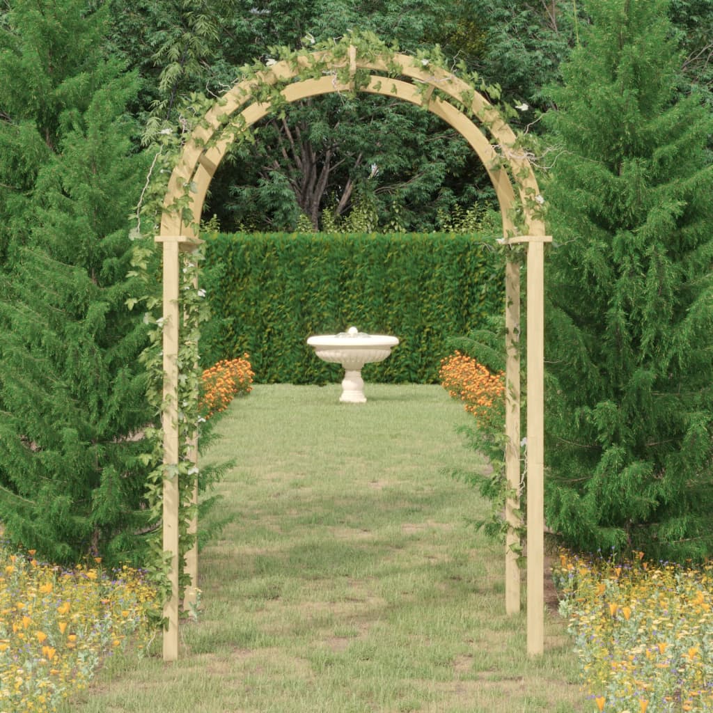 vidaXL Arcadă, 141x97x243 cm, lemn masiv de pin tratat vidaXL Arcadă, 141x97x243 cm, lemn masiv de pin tratat