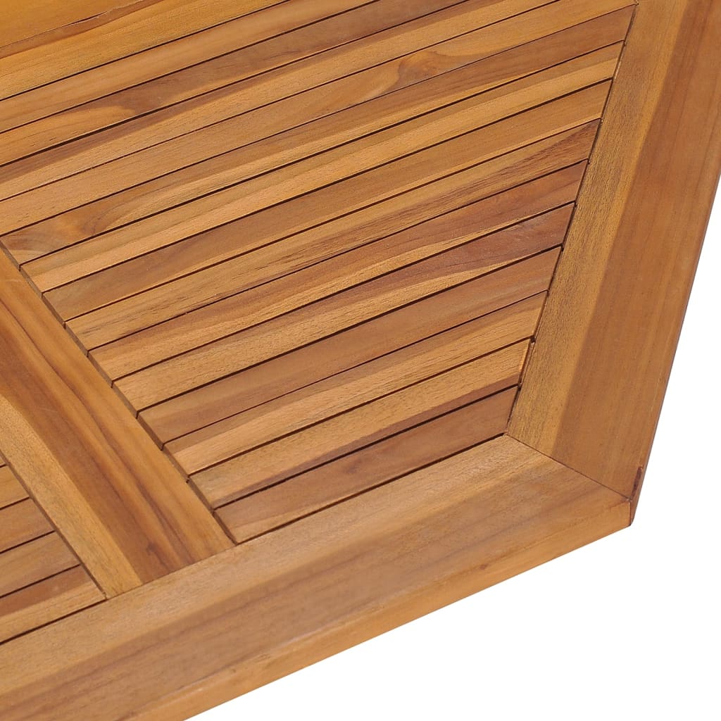 vidaXL Masă de grădină pliabilă,110x110x75 cm, lemn masiv de tec vidaXL Masă de grădină pliabilă,110x110x75 cm, lemn masiv de tec