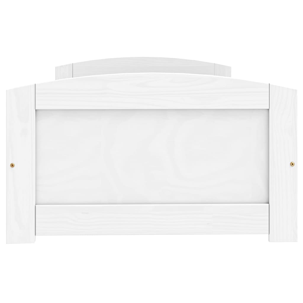 vidaXL Pat de zi cu 2 sertare "IRUN", alb, 90x200 cm, lemn masiv pin vidaXL Pat de zi cu 2 sertare "IRUN", alb, 90x200 cm, lemn masiv pin