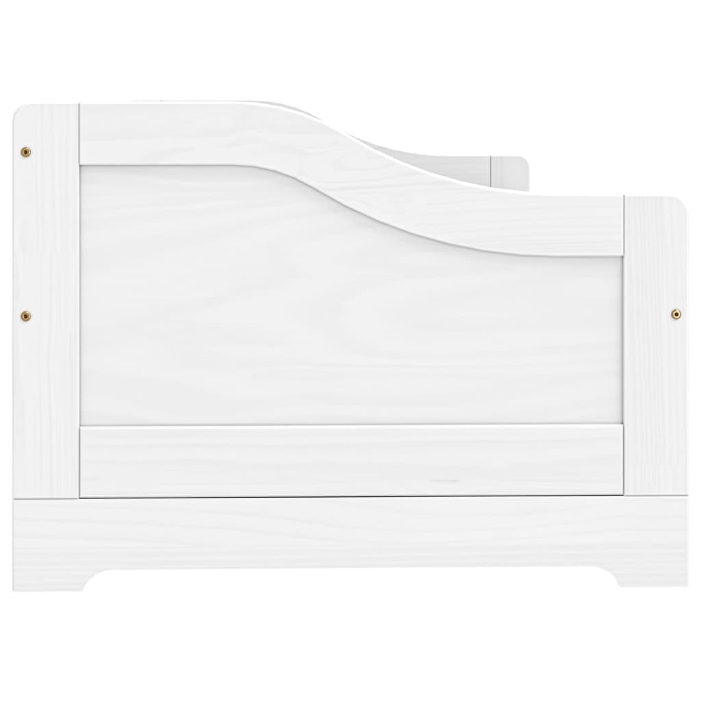 vidaXL Pat de zi cu 3 sertare "IRUN", alb, 90x200 cm, lemn masiv pin vidaXL Pat de zi cu 3 sertare "IRUN", alb, 90x200 cm, lemn masiv pin