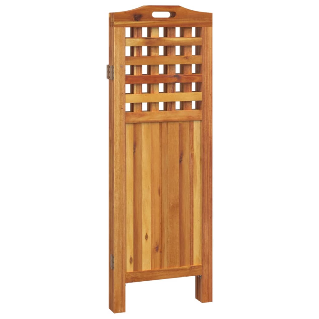 vidaXL Paravan de cameră 3 panouri 121,5x2x115 cm lemn masiv de acacia vidaXL Paravan de cameră 3 panouri 121,5x2x115 cm lemn masiv de acacia