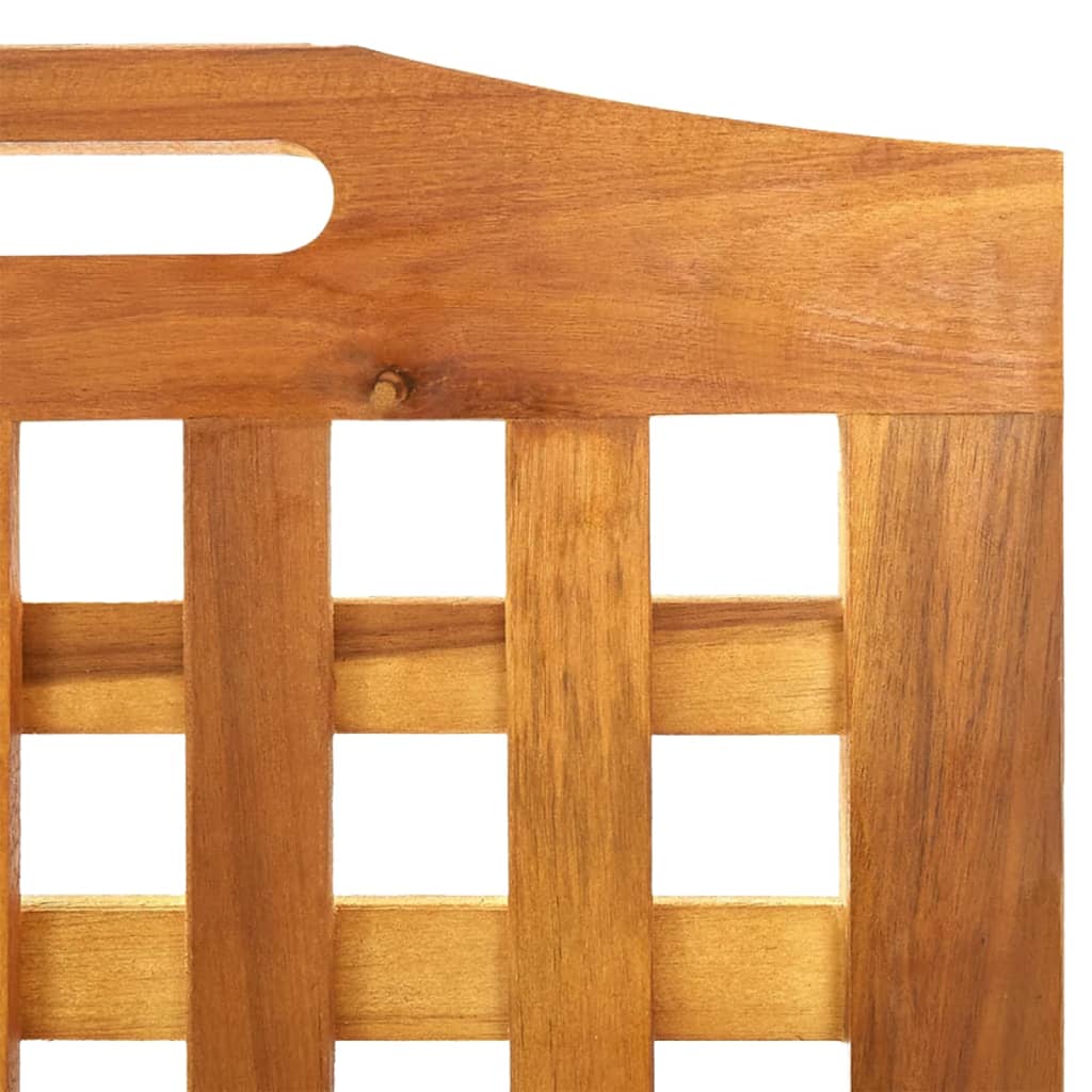 vidaXL Paravan de cameră 3 panouri 121,5x2x180 cm lemn masiv de acacia vidaXL Paravan de cameră 3 panouri 121,5x2x180 cm lemn masiv de acacia