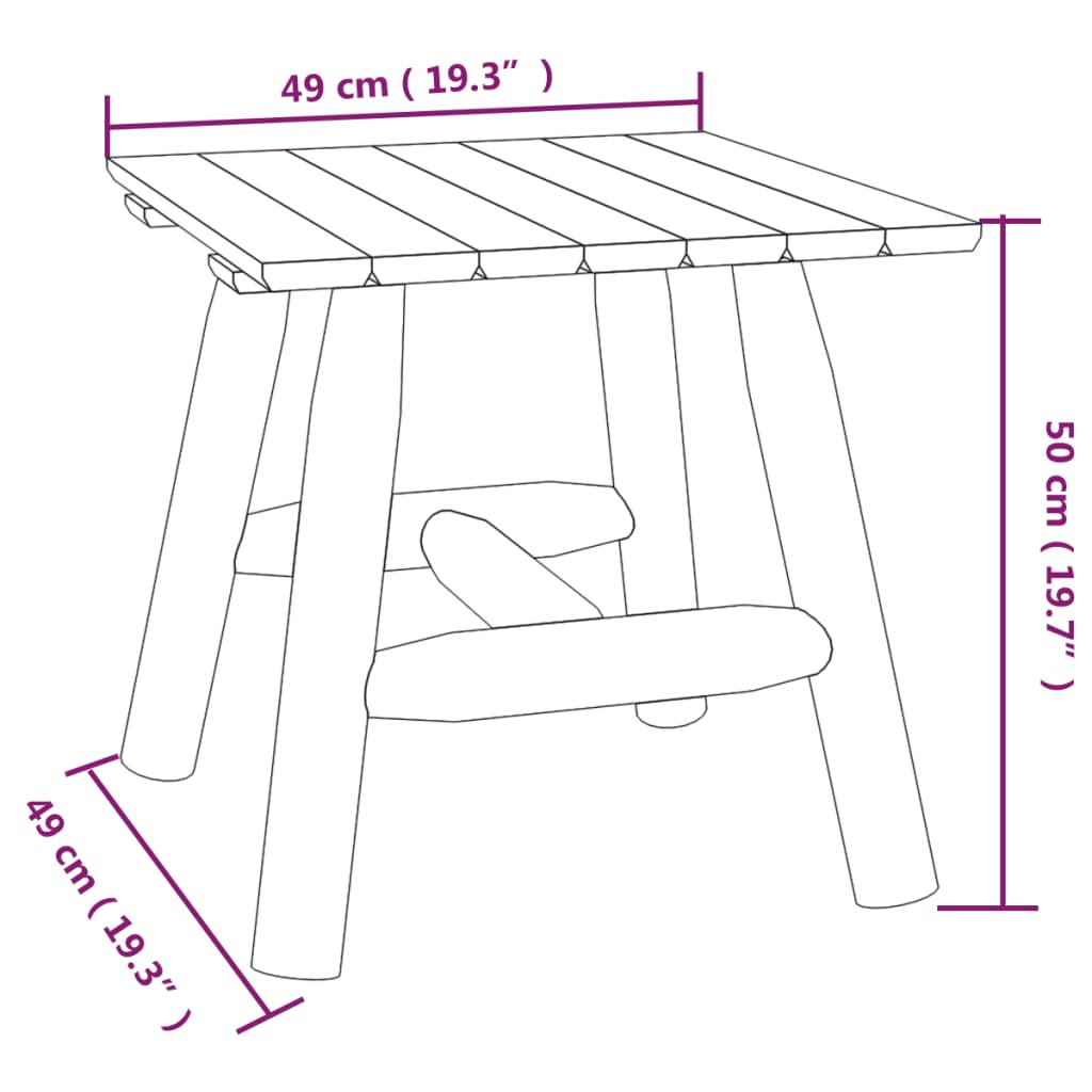 vidaXL Set mobilier de grădină, 3 piese, lemn masiv de molid vidaXL Set mobilier de grădină, 3 piese, lemn masiv de molid