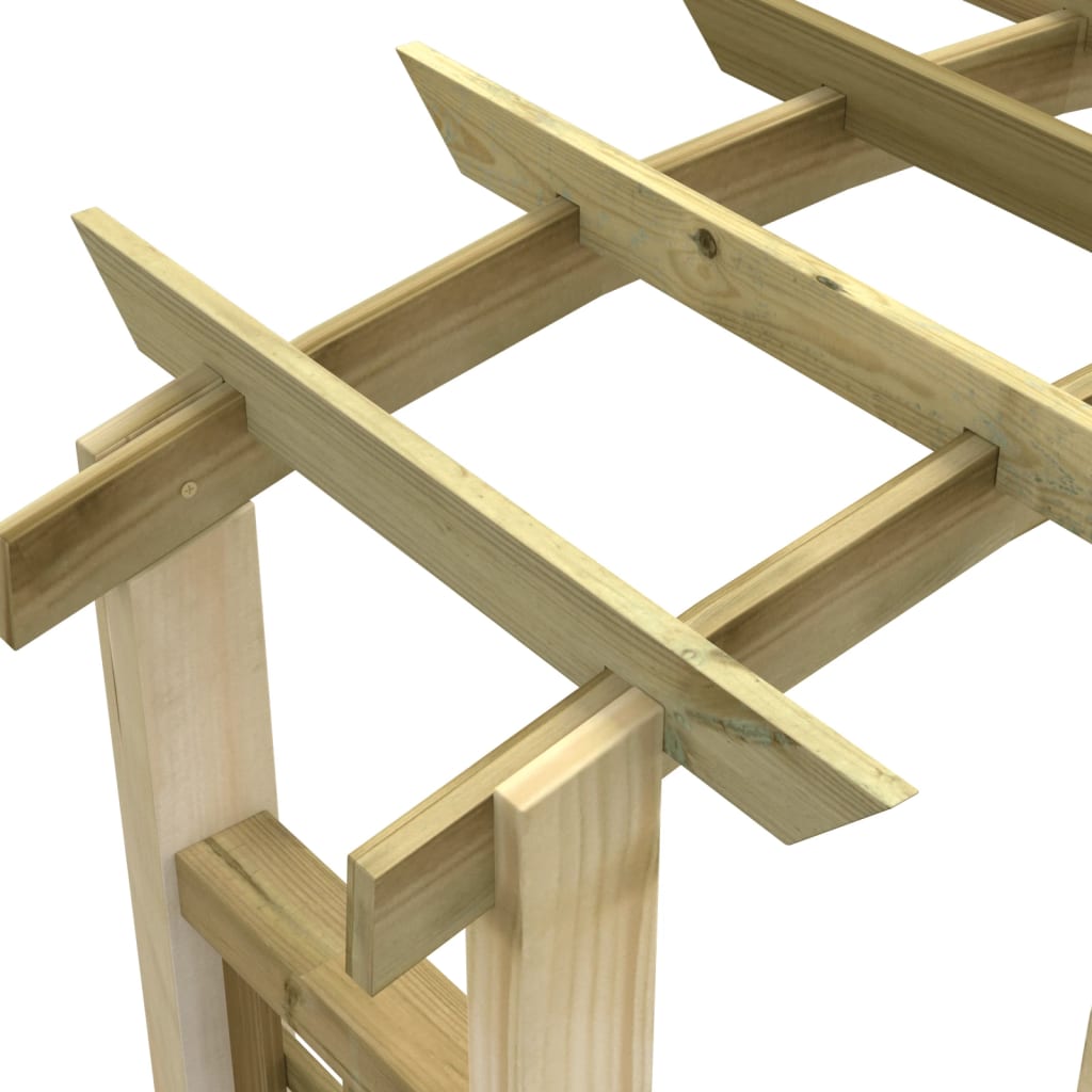 vidaXL Arcadă cu spalier, 110x60x210 cm, lemn masiv de pin tratat