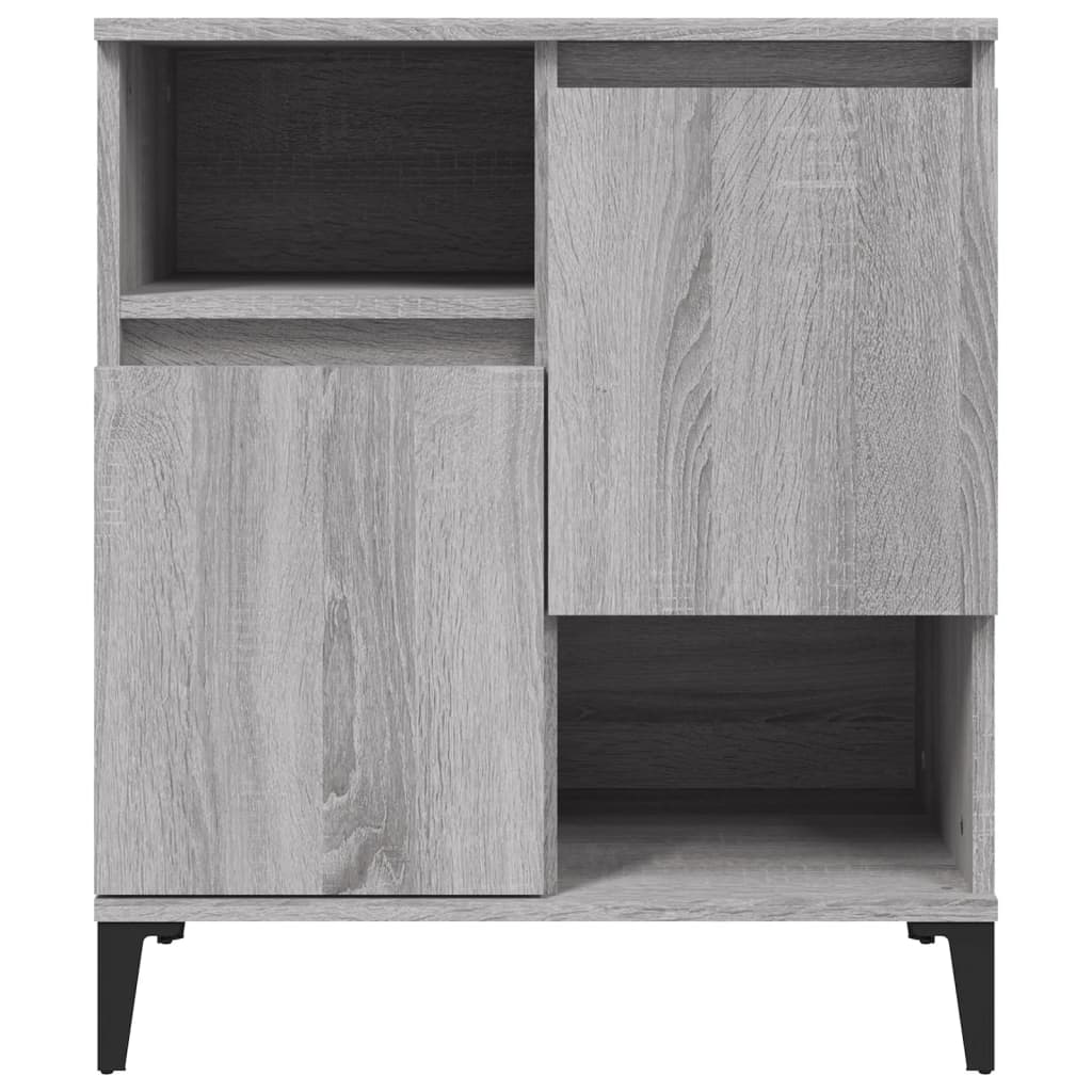 vidaXL Dulapuri, 2 buc, sonoma gri, 60x35x70 cm, lemn prelucrat
