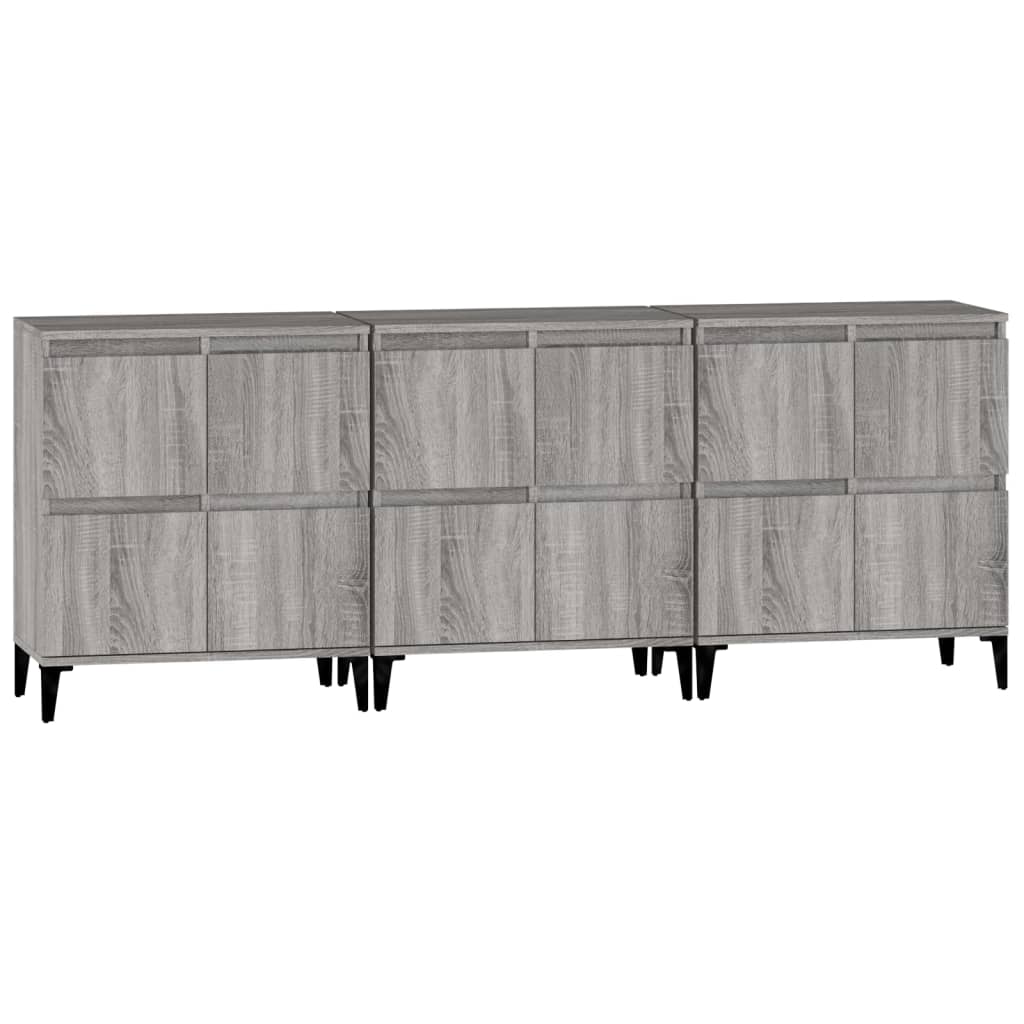 vidaXL Dulapuri, 3 buc, sonoma gri, 60x35x70 cm, lemn prelucrat vidaXL Dulapuri, 3 buc, sonoma gri, 60x35x70 cm, lemn prelucrat
