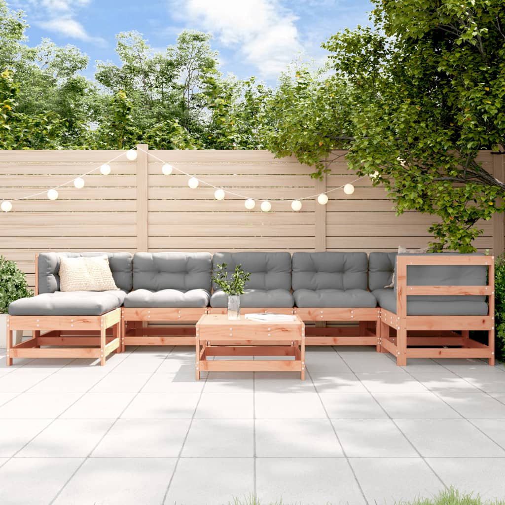 vidaXL Set mobilier de grădină cu perne, 8 piese, lemn masiv douglas vidaXL Set mobilier de grădină cu perne, 8 piese, lemn masiv douglas