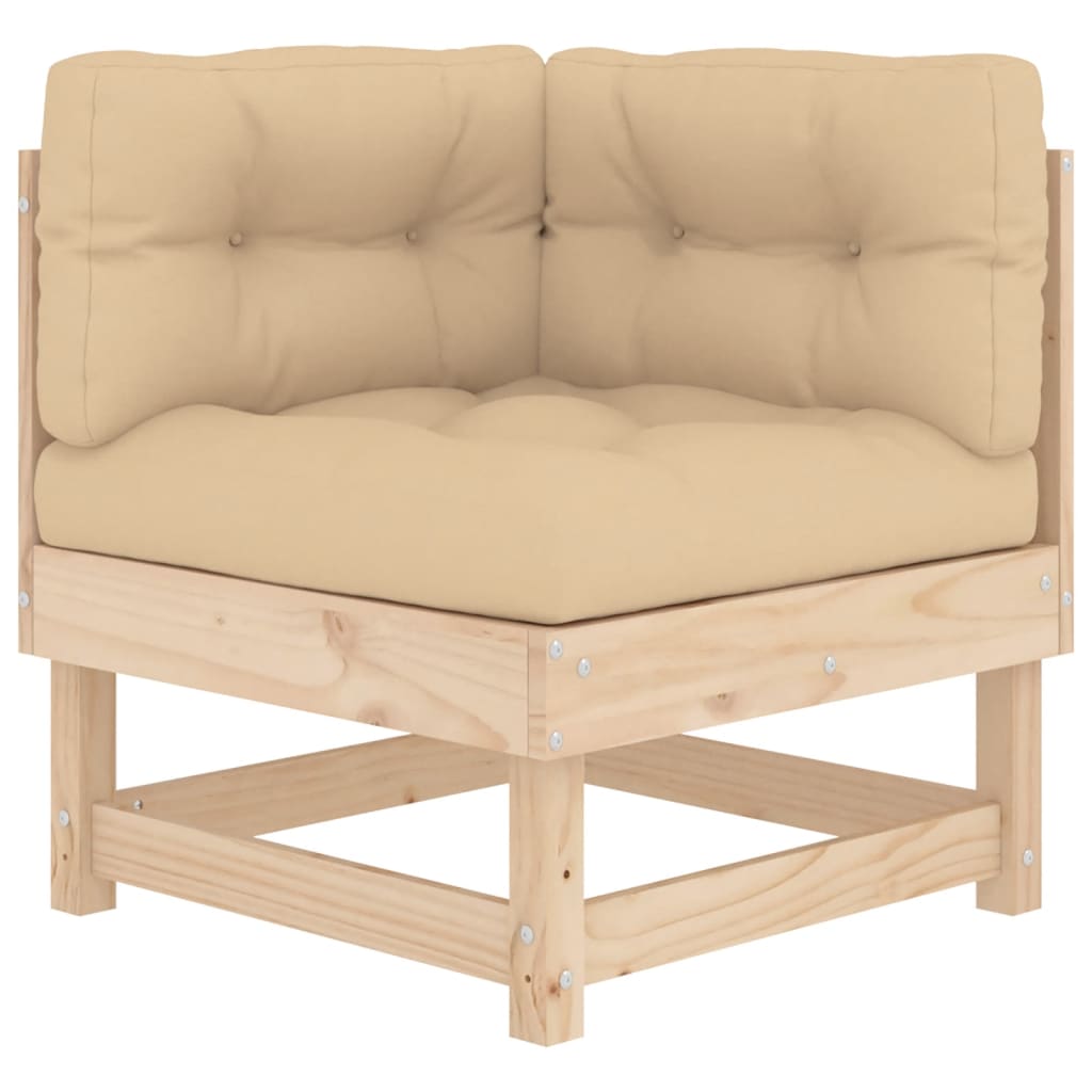 vidaXL Set mobilier de grădină cu perne, 8 piese, lemn masiv vidaXL Set mobilier de grădină cu perne, 8 piese, lemn masiv