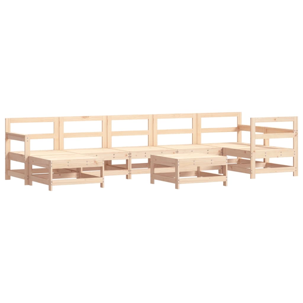 vidaXL Set mobilier de grădină cu perne, 8 piese, lemn masiv vidaXL Set mobilier de grădină cu perne, 8 piese, lemn masiv