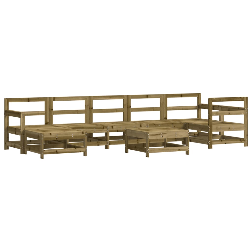 vidaXL Set mobilier de grădină cu perne, 8 piese, lemn de pin tratat vidaXL Set mobilier de grădină cu perne, 8 piese, lemn de pin tratat
